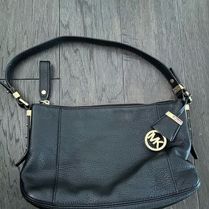 Michael Kors black shoulder bag.
